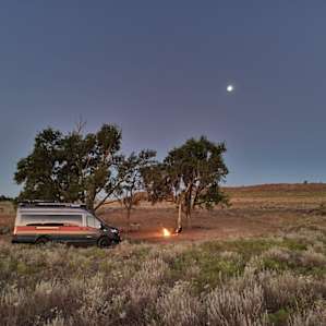 Camp site #2. We stayed overnight on our way with the Vandoit Adventure Van show van to an expo in Flagstaff.