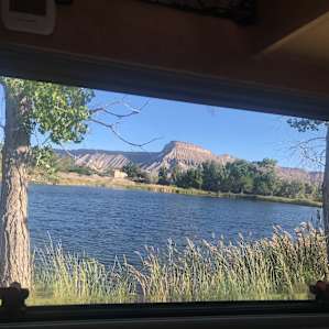 Morning view from our camper