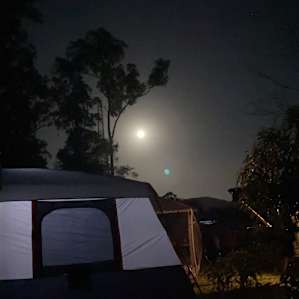 Full moon rising