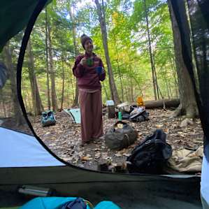 Creekside tent camp