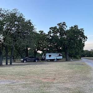 Shaded Camp Site with Farm View