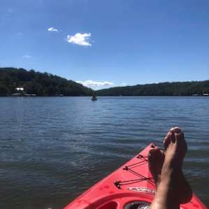 Breathtaking views from the kayak.