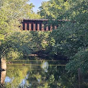 View of rail bridge