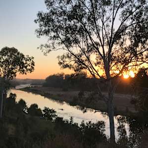 Sunrise over the Burnett river