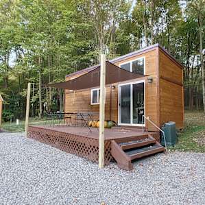 New tiny home on 7.4 wooded acres