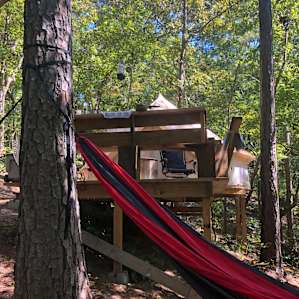 Hillside bell tent
