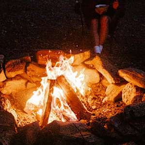 A perfect way to end our stay at Reems Creek Retreat.