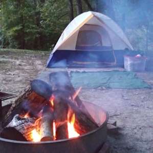 Nice fire before dark. This was a cool night to enjoy.