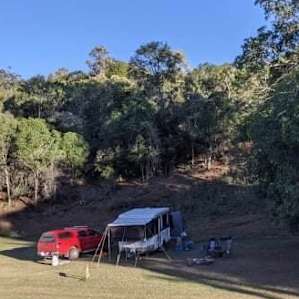 Old Fig Tree campsite from the nearby small hill.