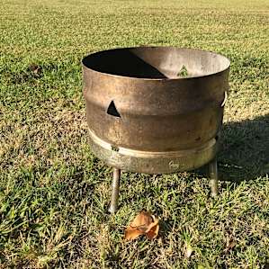 Fire pits provided for campers