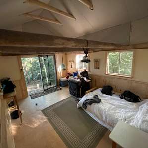 Clean & welcoming space (we moved some things around for our group’s needs)