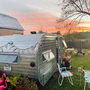 Our cozy canned ham for the weekend.