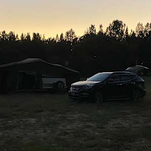 A beautiful flat campsite that drained well with all the rain we experienced! No soggy bottoms for us!