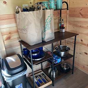 Provided kitchen supplies (bags of food not included)