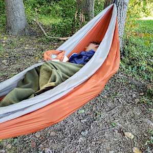 Naps are best when camping