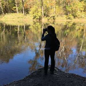 Hiking in October at Shades State Park.