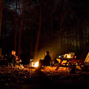 Camping at the Turkey Run Campgrounds.