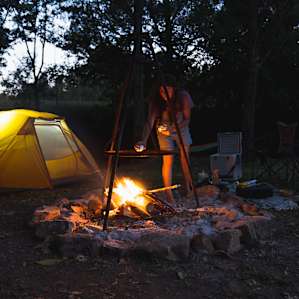 Love the fireplace setup with the ability to use it as a stove