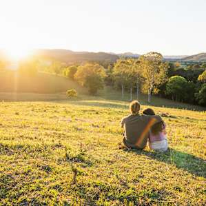 Sunrise from the hill is a MUST