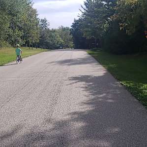 Dead-end rode means no traffic and great bike riding for the kids!