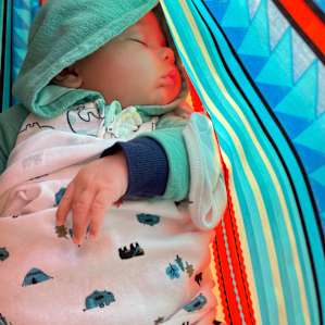 Hammocks are perfect baby soothing spots