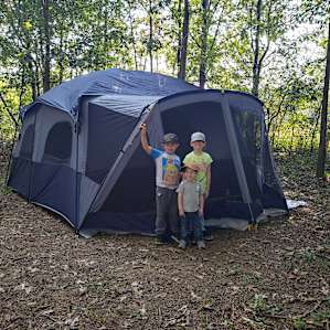 12 person tent on site 4 plenty of room