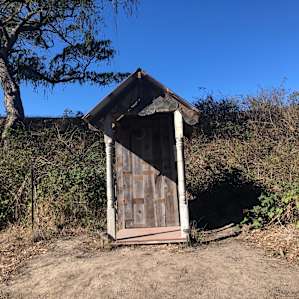 The outhouse!