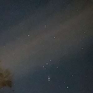All the stars were so visible!