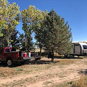 Our spacious and private campsite.