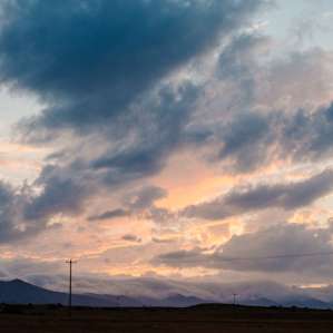 Sunset on the ranch was stunning