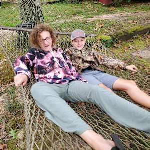 Sisterly hammock fun