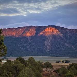 sunset over the ridge- stunning!