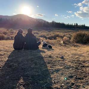 Just a short walk from our campsite.