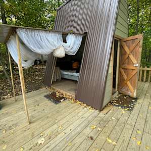 Rustic woods camping