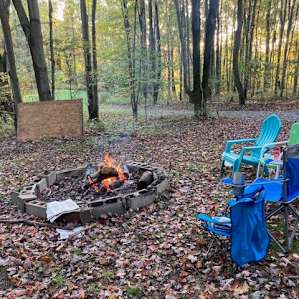 One of the two firepits