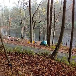 Tent camping on the NEW RIVER!!