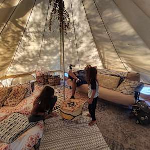 Animal Lover's bell tent glamping