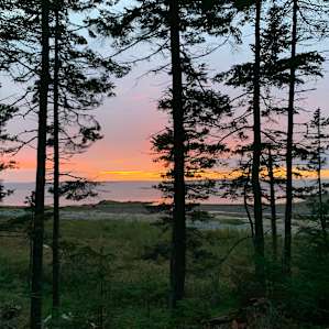 Sunset from the site.