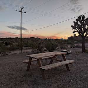 Site had a picnic table and grill