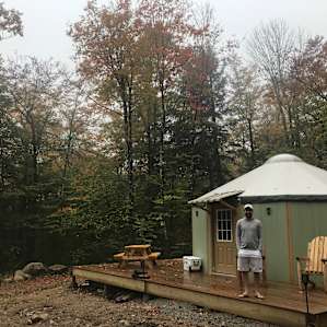Off Grid Yurt Hurricane Moutain