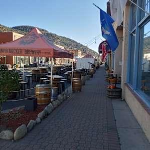 Downtown Idaho Springs. Have a beverage at The Frothy Cup and have dinner at Beau Jo"s.