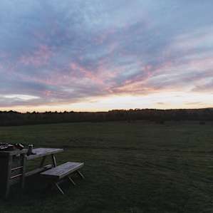 Sunset over the meadow—pure magic.