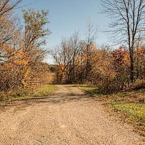 The entrance to the hipcamp site is on the East side of Hwy 63. The double gates are an easy landmark.