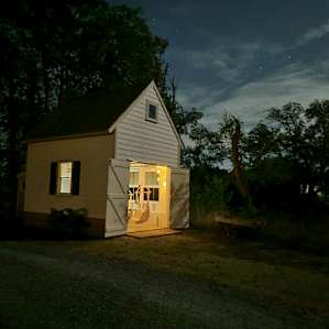 View of the Boathouse against the evening sky