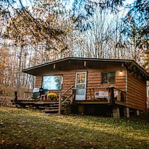 Rustic cozy cabin is definitely the perfect description for this listing.