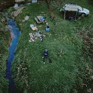 Aerial of Coyote Car Camp