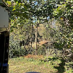 Our view from the back of the van