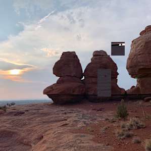 View of the Needles Campsites