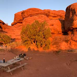 View of the Needles Campsites