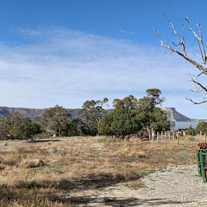 views of Mesa Verde from our camper